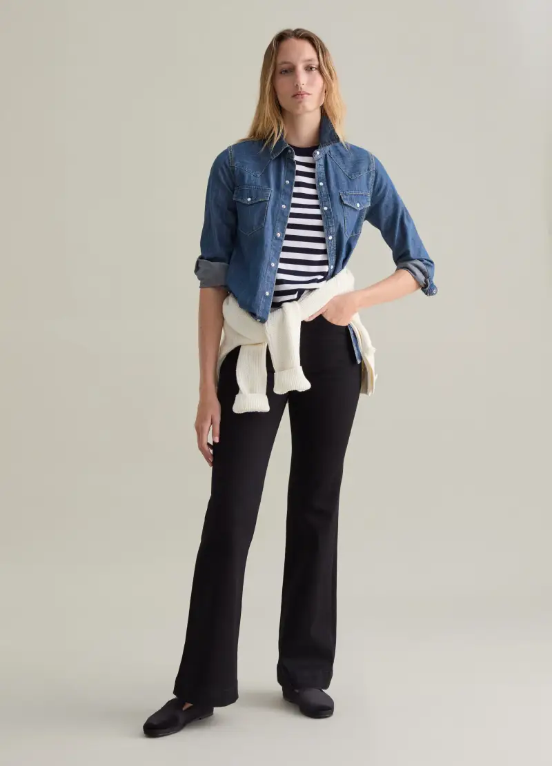 PIOMBO Jeans Donna Nero 2735621