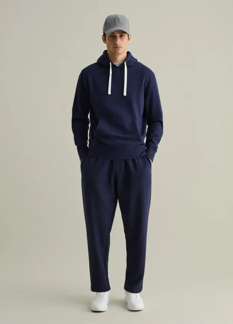 Joggers Con Coulisse E Tasche, Uomo, Blu