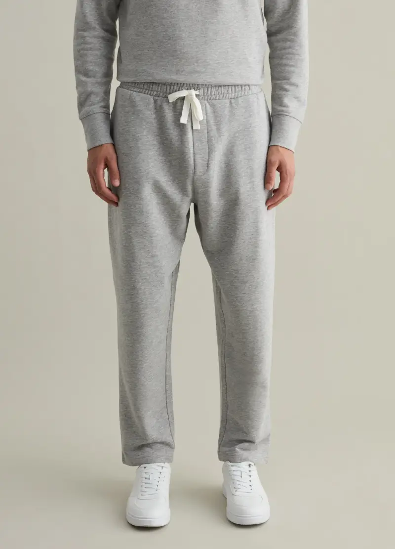 Joggers Con Coulisse E Tasche, Uomo, Grigio miniatura 2