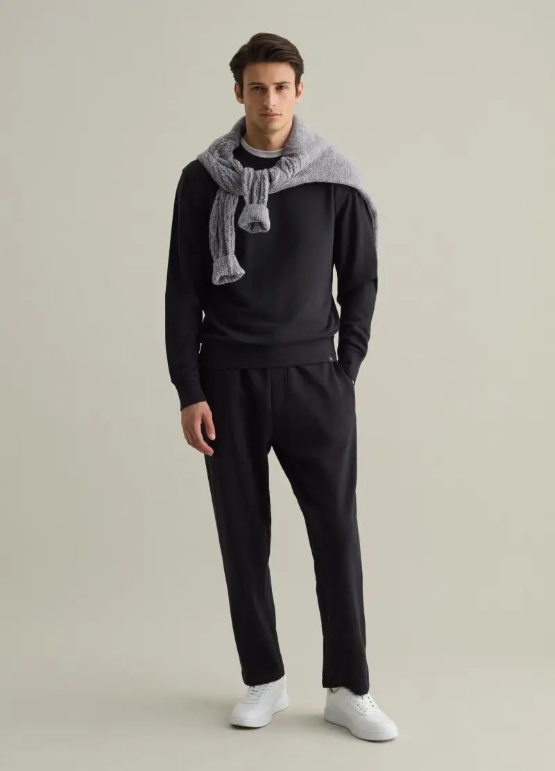 Joggers Con Coulisse E Tasche, Uomo, Nero