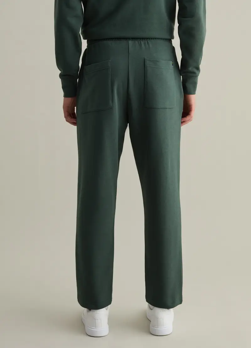 Joggers Con Coulisse E Tasche, Uomo, Verde miniatura 3