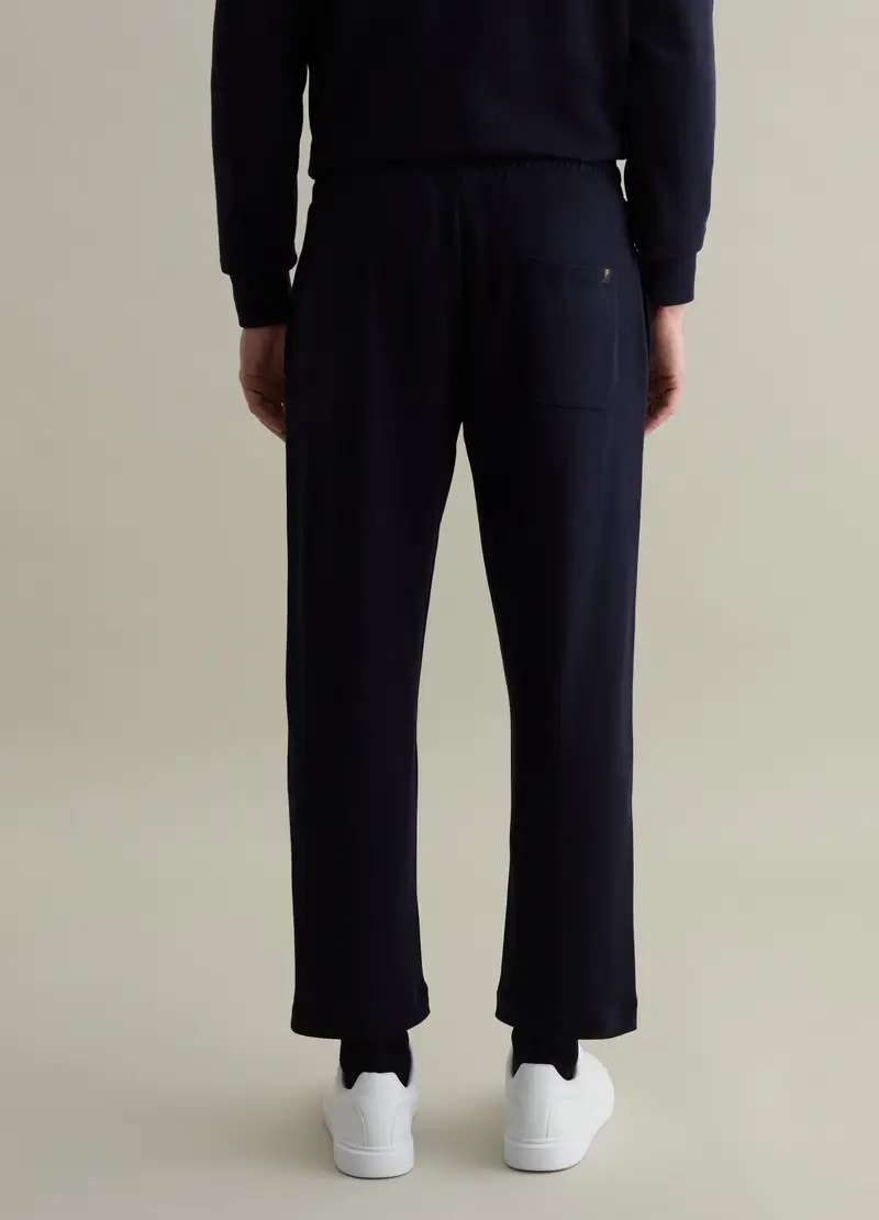 Joggers In French Terry Con Coulisse, Uomo, Blu miniatura 3