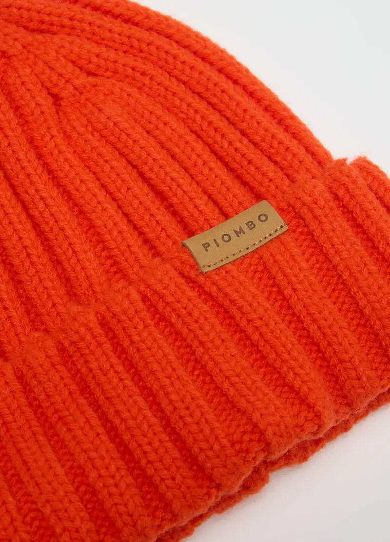 Berretto Arancione In Misto Lana, Bambino, Arancione miniatura 3