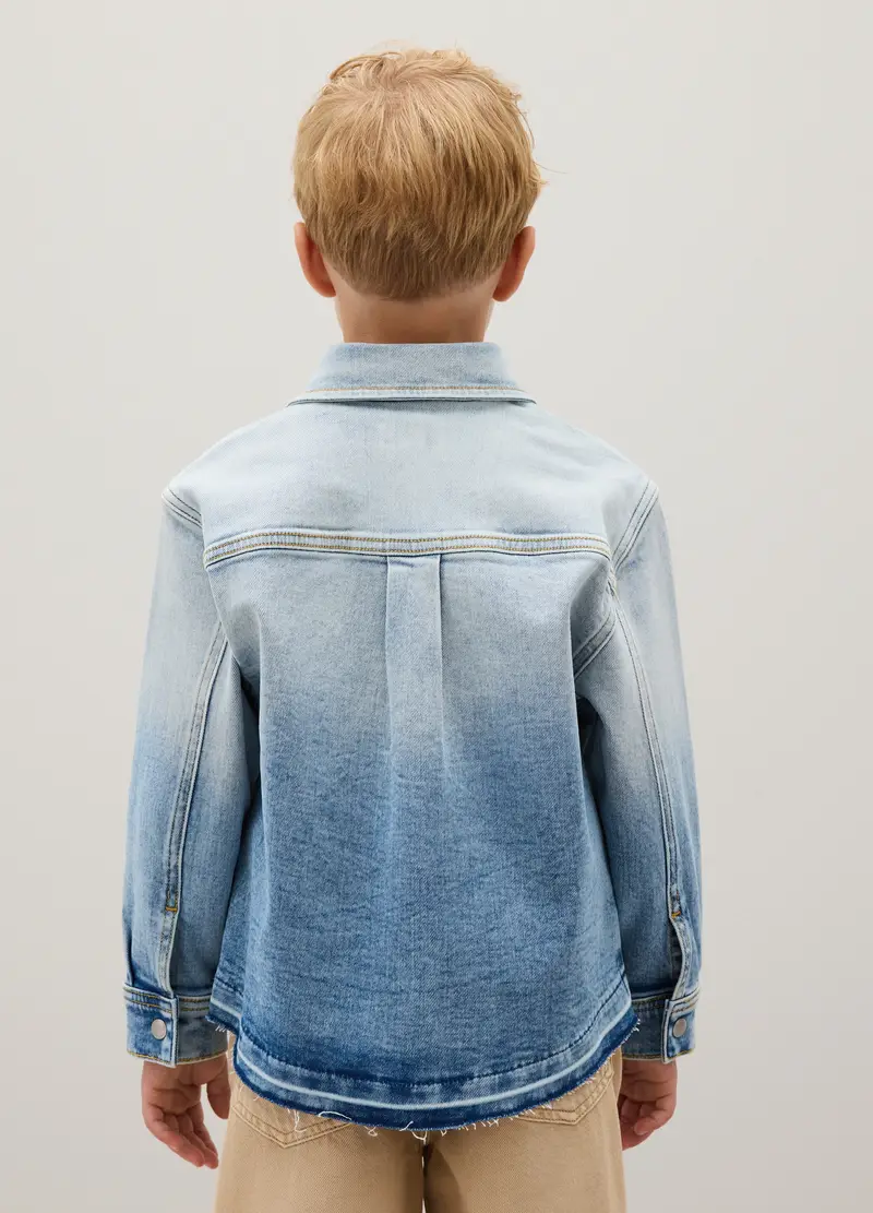 Camicia Da Bambino In Denim Regular Fit, Denim miniatura 2