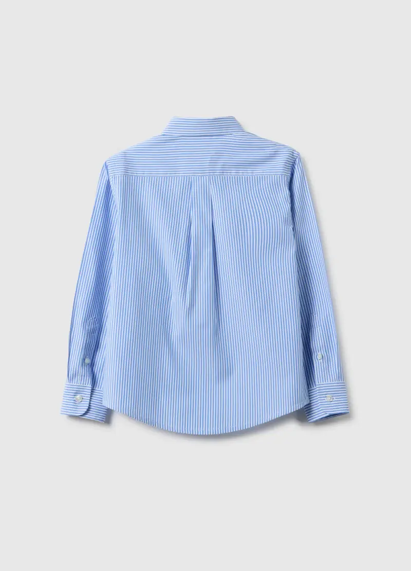 Piombo Kids Camicia A Righe Multicolor Da Bambino In Puro Cotone miniatura 2