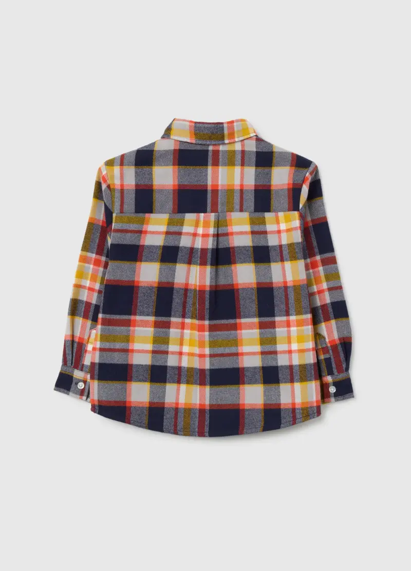 Camicia Multicolor A Maniche Lunghe, Bambino, Blu miniatura 2