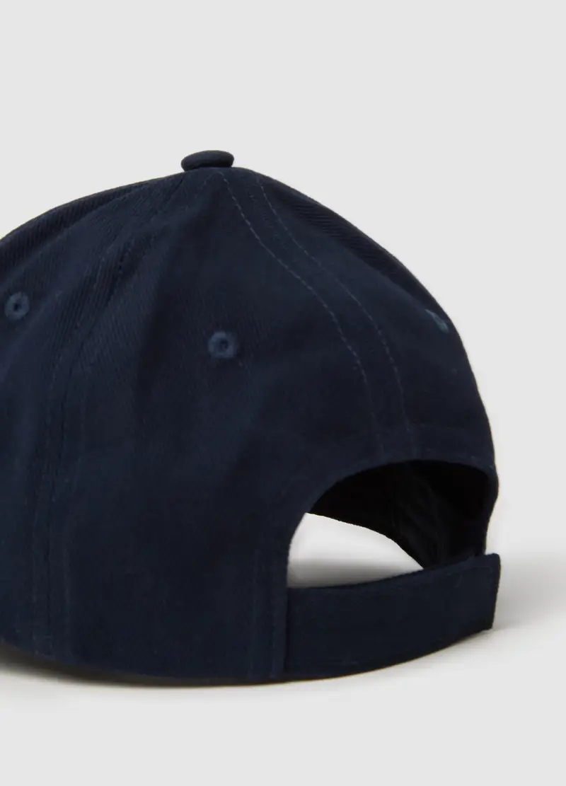 Cappello Da Bambino In Puro Cotone Blu, Blu miniatura 2