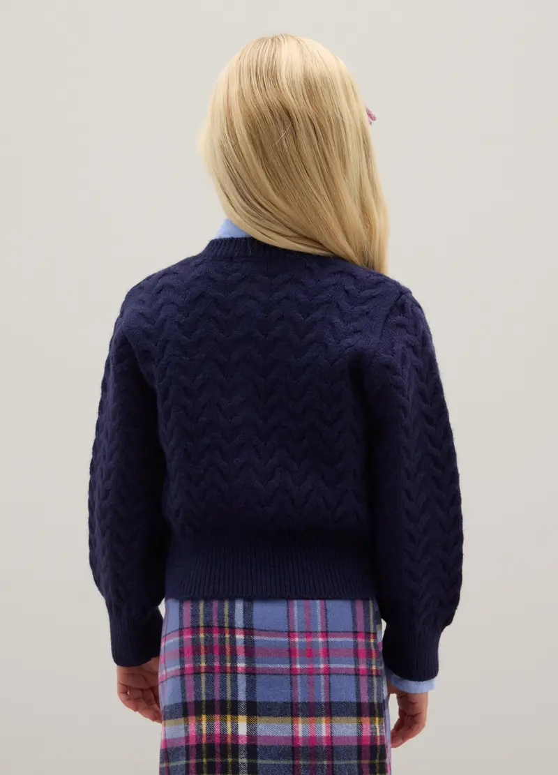 PIOMBO KIDS Cardigan Bambina Blu 4329117 miniatura 2