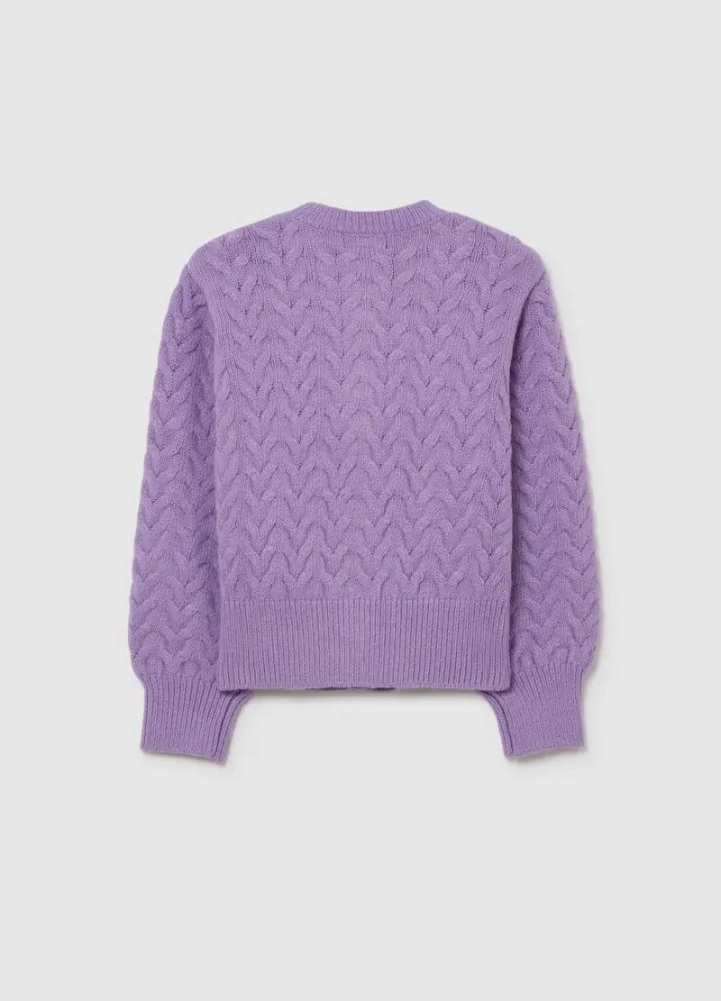 PIOMBO KIDS Cardigan Bambina Viola 3408999 miniatura 2