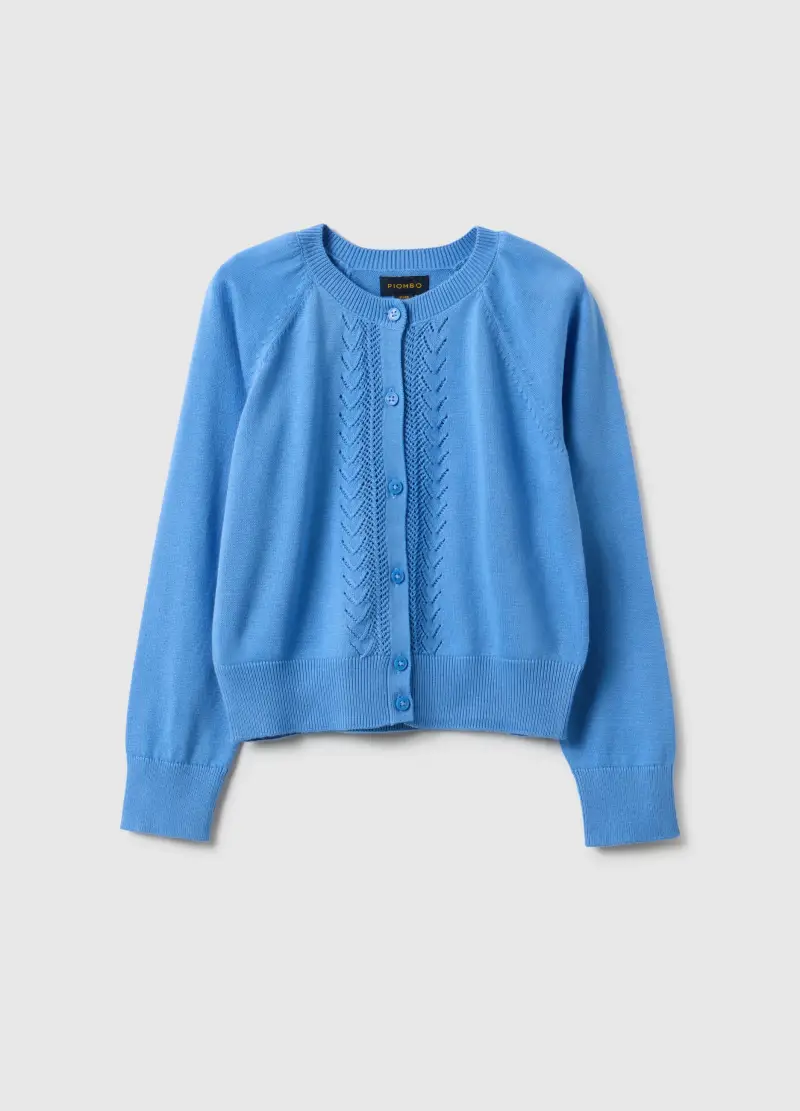 PIOMBO KIDS Cardigan Bambina Azzurro 4080255