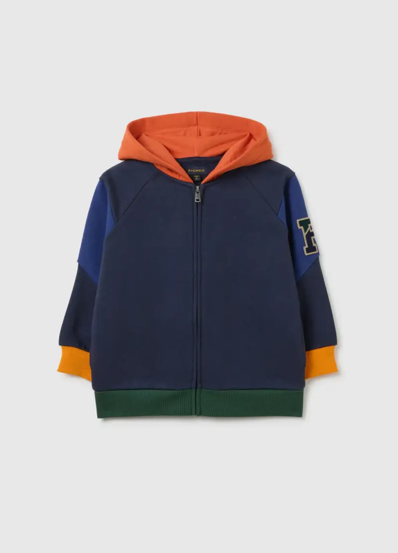 Felpa Da Bambino In Misto Cotone Multicolor Vestibilità Over, Multicolor