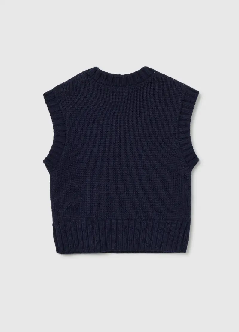 PIOMBO KIDS Gilet Bambina Blu 3048115 miniatura 2