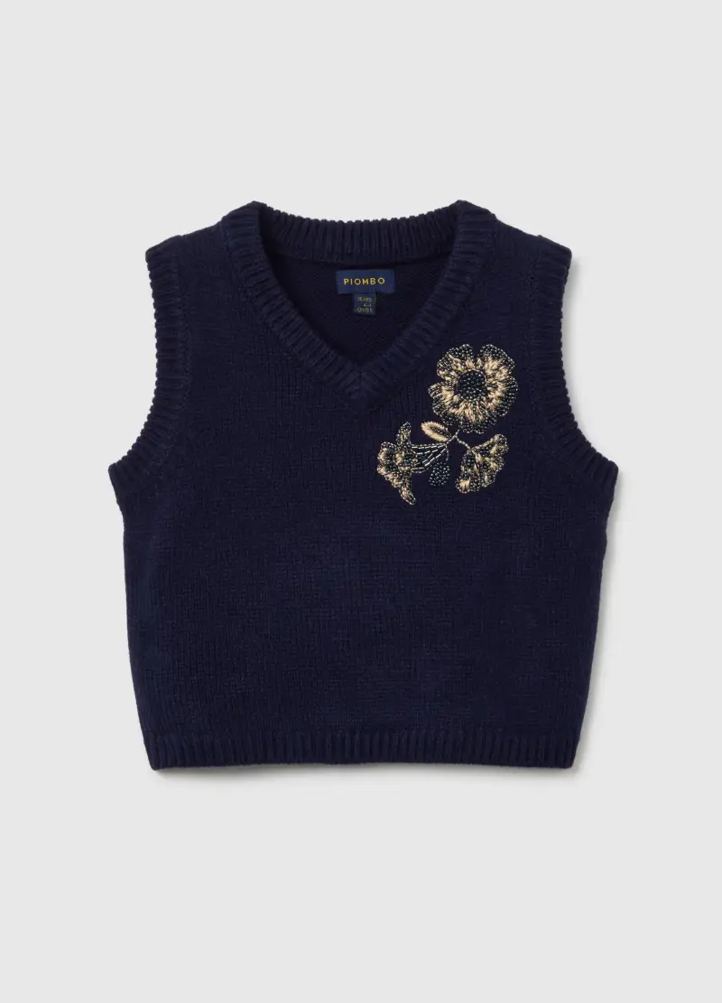 PIOMBO KIDS Gilet Ragazza Blu 3488707