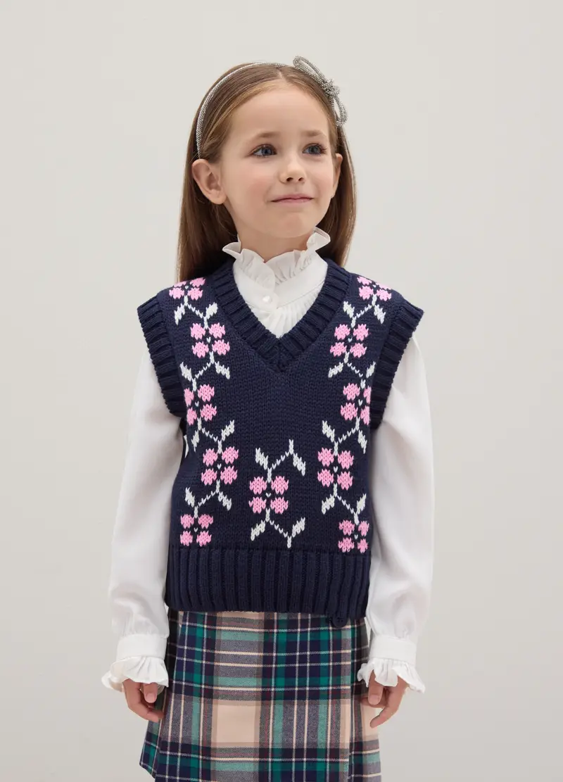 PIOMBO KIDS Gilet Bambina Multicolore 4153635 miniatura 2