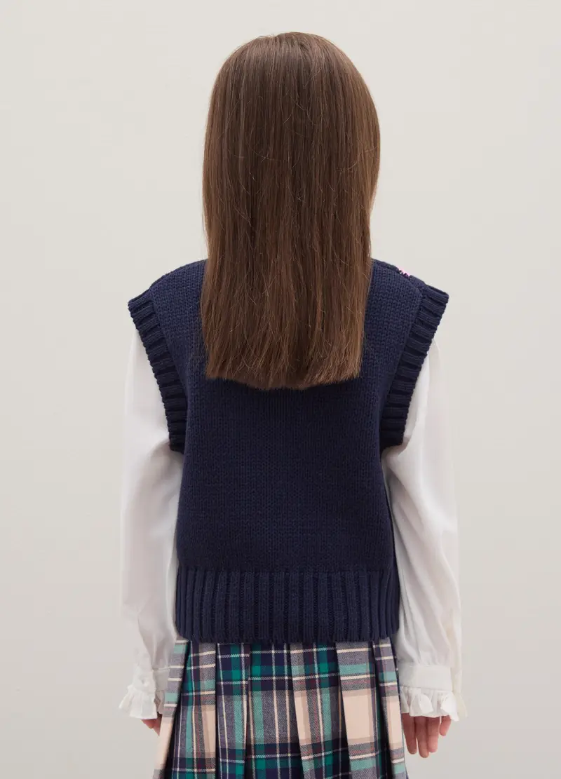 PIOMBO KIDS Gilet Bambina Multicolore 4153635 miniatura 3