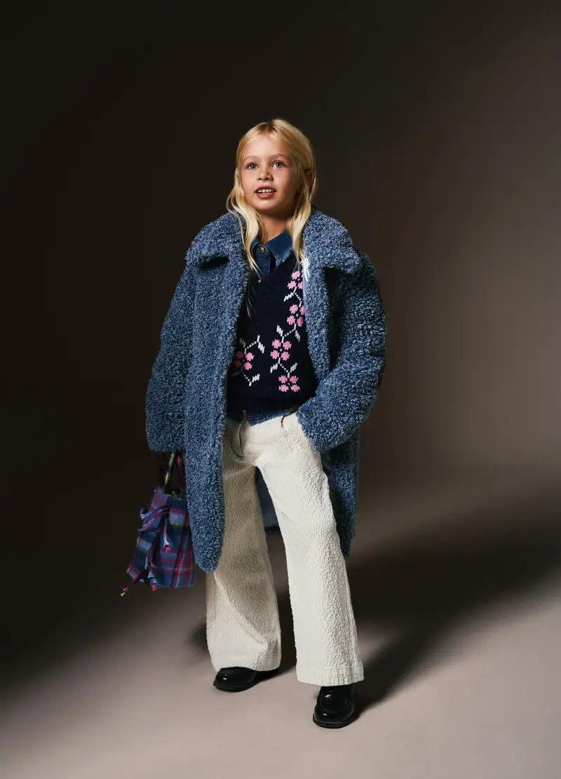 Gilet Da Bambina In Misto Cotone Multicolor Regular Fit, Multicolor