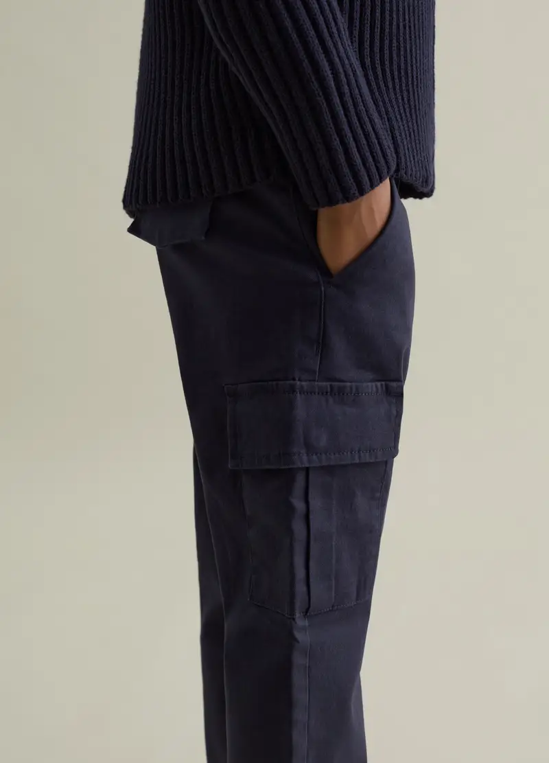 PIOMBO KIDS Pantaloni cargo Bambino Blu 4122226 miniatura 3