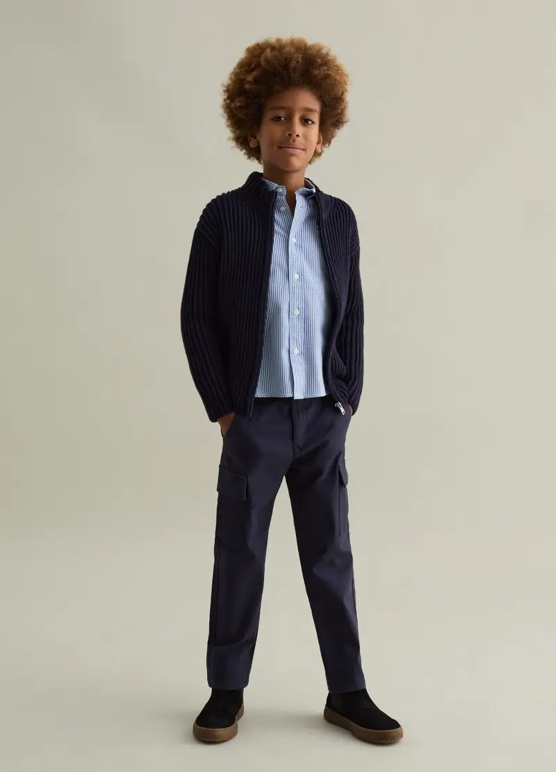 PIOMBO KIDS Pantaloni cargo Bambino Blu 4122226