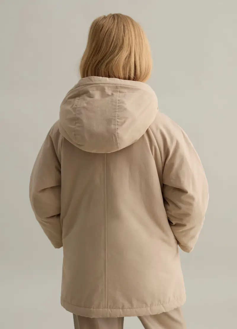 PIOMBO KIDS Parka Bambina Beige 3425602 miniatura 2