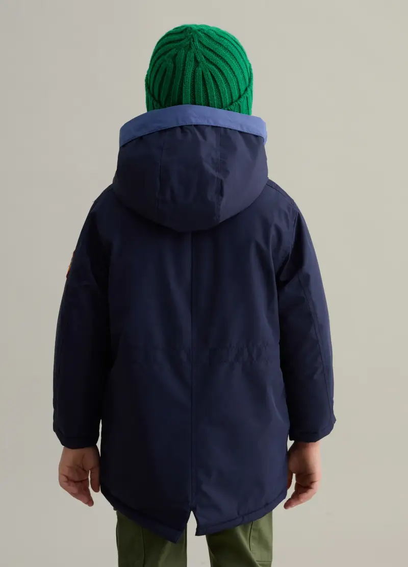 PIOMBO KIDS Parka Bambino Blu 3498985 miniatura 2