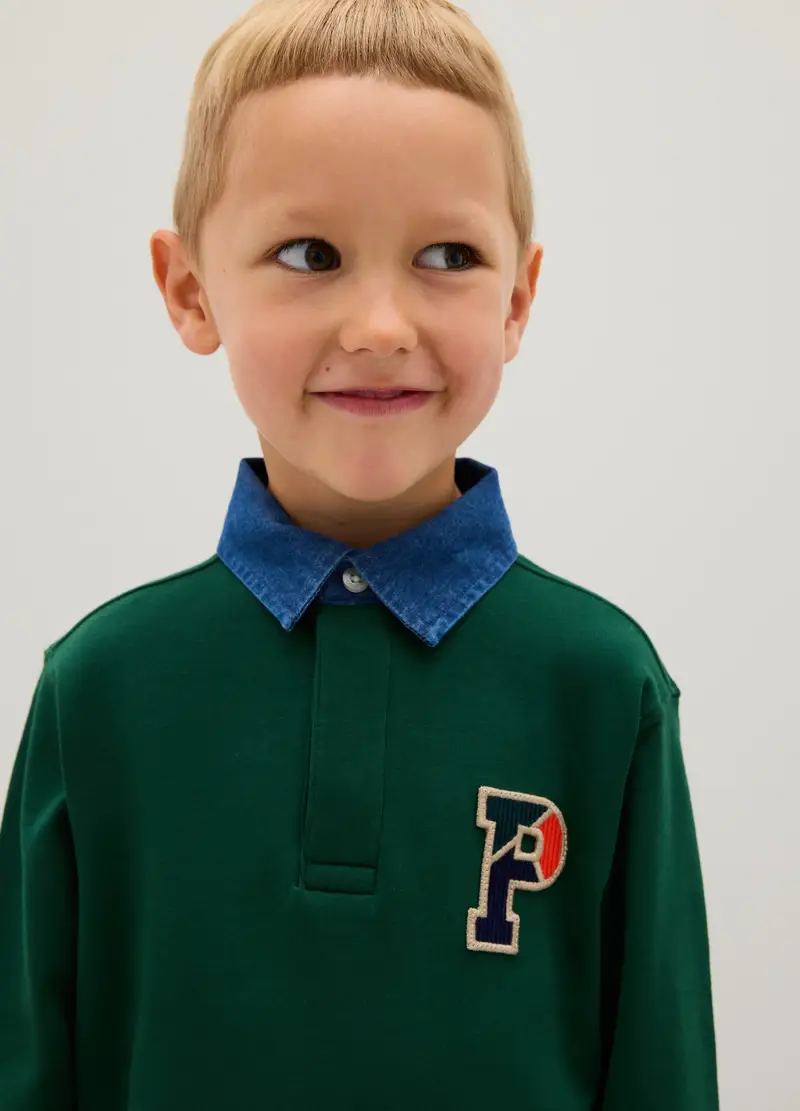 PIOMBO KIDS Polo Bambino Verde 3048021 miniatura 2