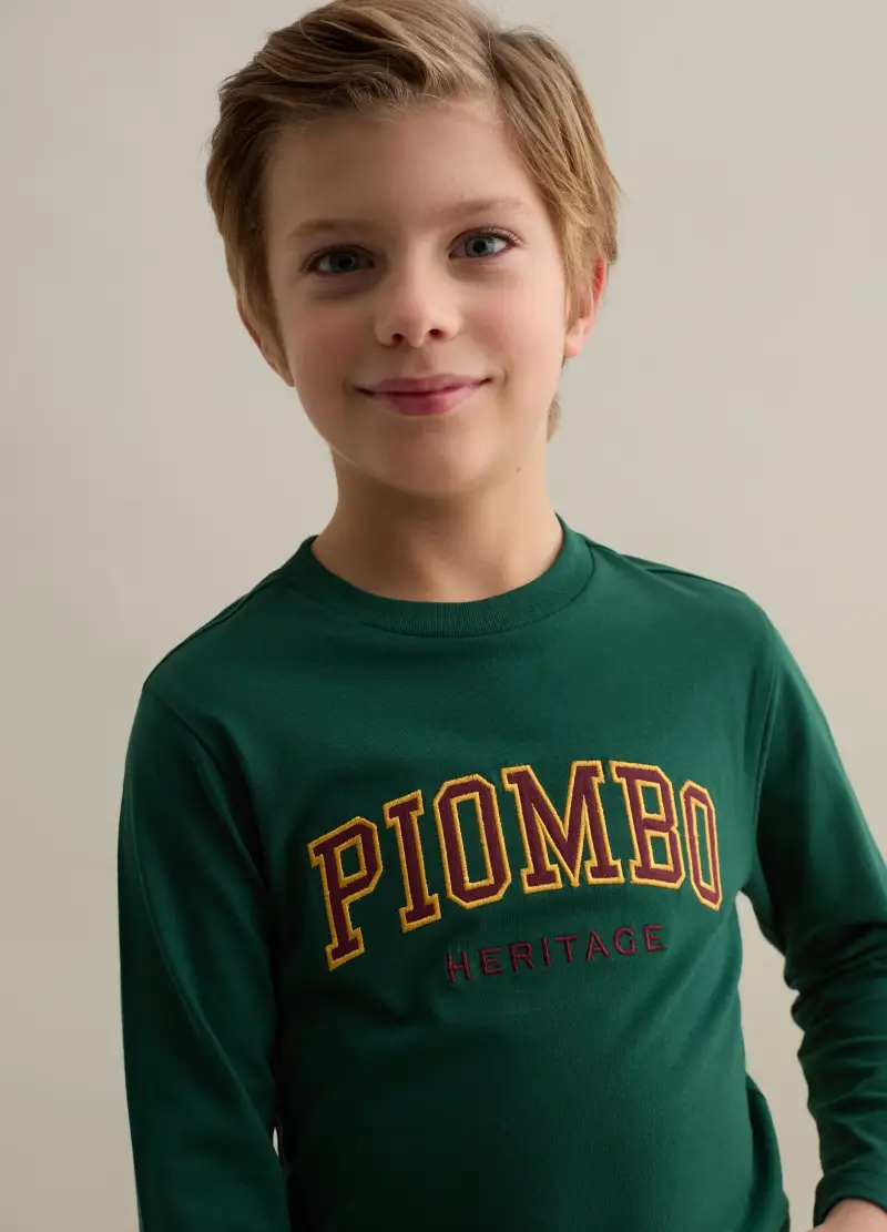 PIOMBO KIDS T-shirt Bambino Verde 3425618 miniatura 3