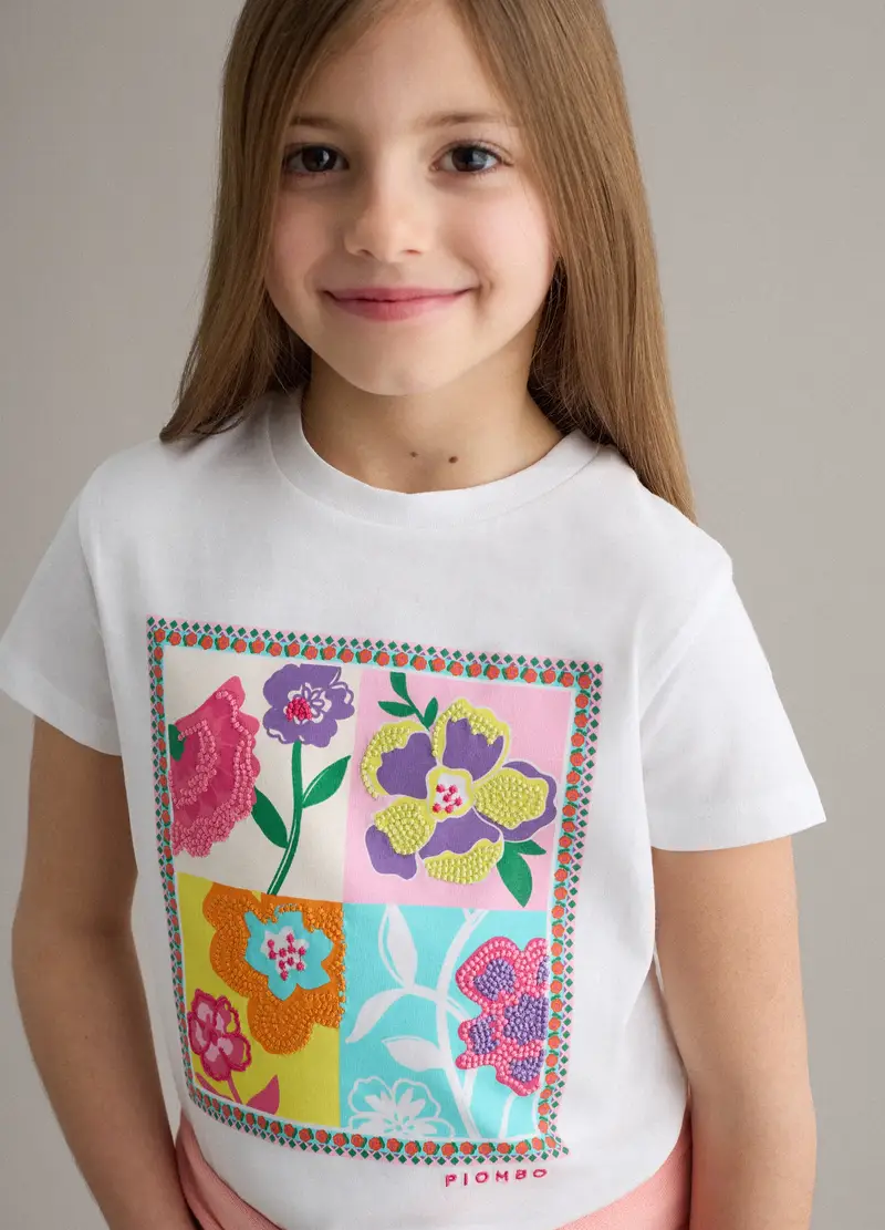 PIOMBO KIDS T-shirt Bambina Bianco 4330561 miniatura 2