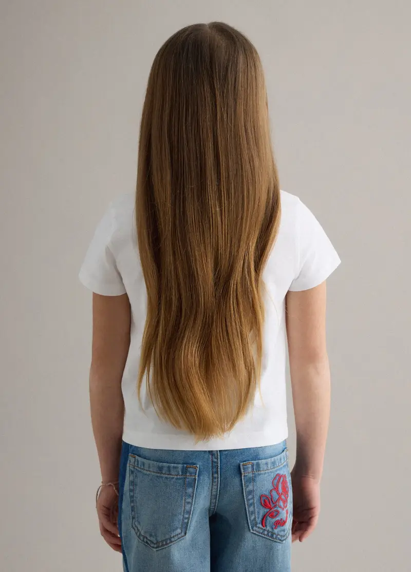 PIOMBO KIDS T-shirt Bambina Bianco 4330561 miniatura 3