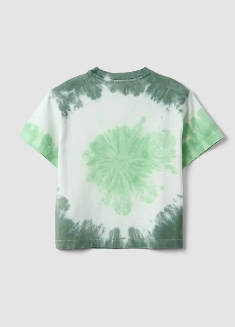 T-shirt In Puro Cotone Multicolor Da Bambino Oversize Fit, Multicolor miniatura 2