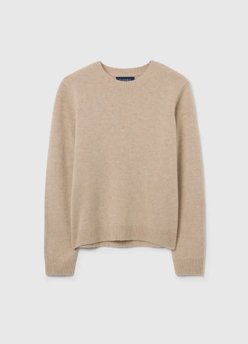Maglione Beige In Lana E Cashmere, Donna, Beige