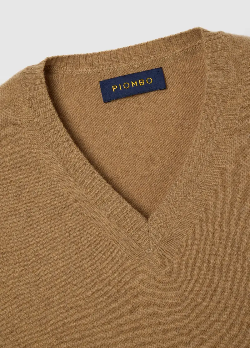 Maglione Marrone In Lana D'agnello, Uomo, Marrone miniatura 2