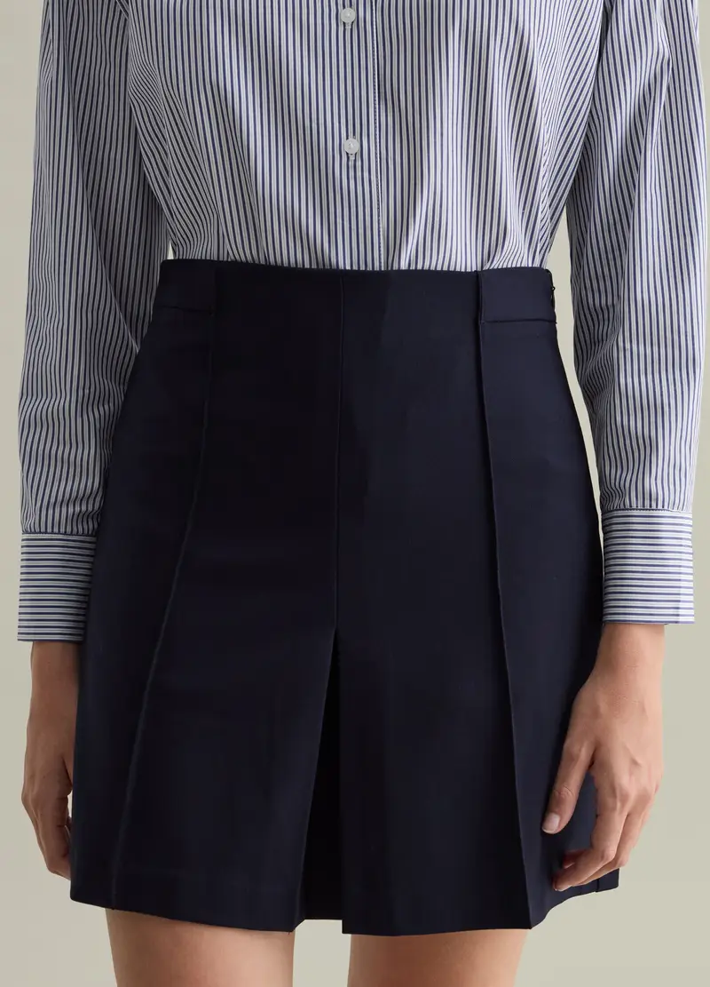 Minigonna A Pieghe Contemporary, Donna, Blu miniatura 2