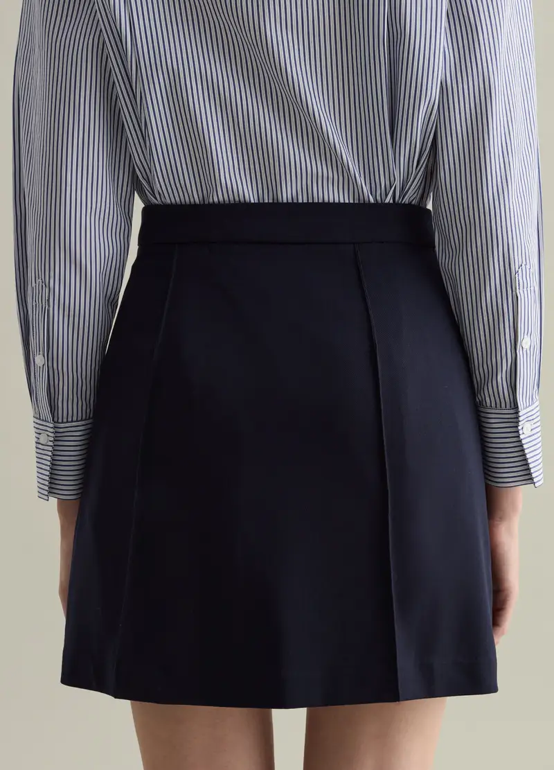 Minigonna A Pieghe Contemporary, Donna, Blu miniatura 3