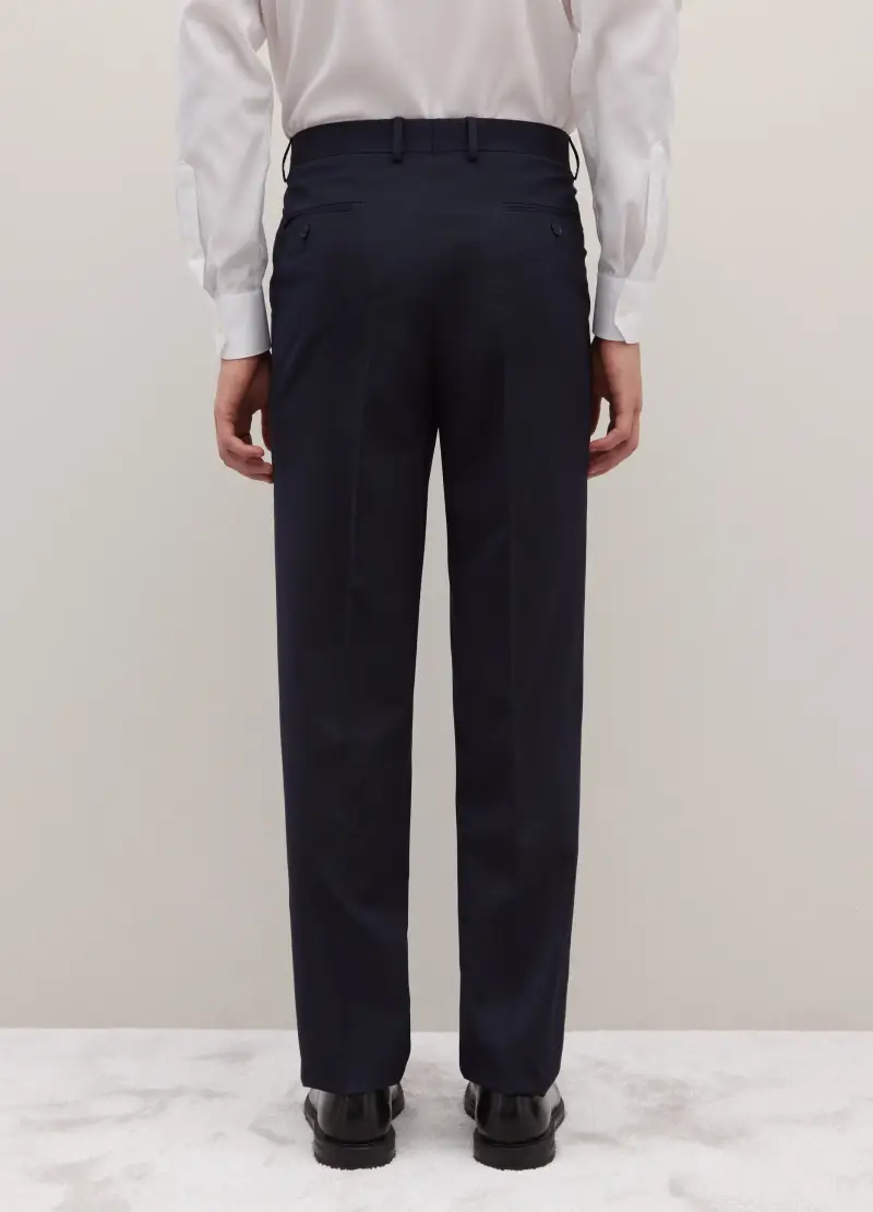 Pantaloni Blu Regular Fit, Uomo, Blu miniatura 3