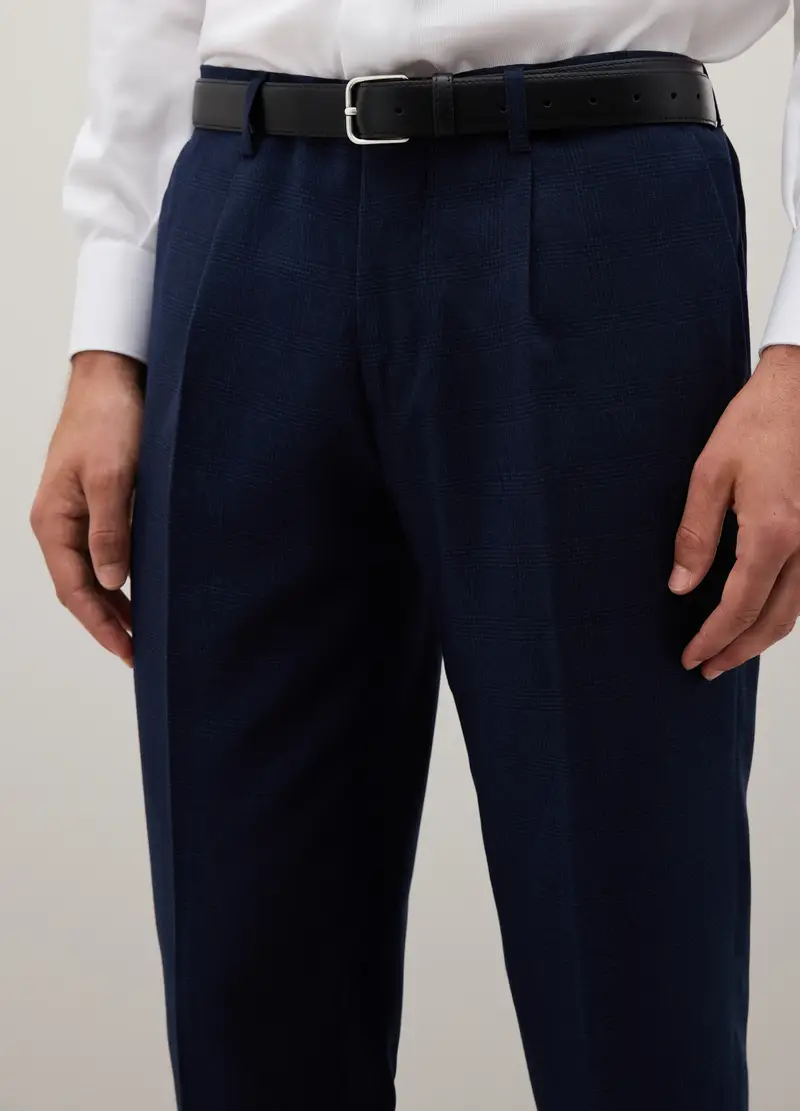 Pantaloni Blu Slim Fit, Uomo, Blu miniatura 3