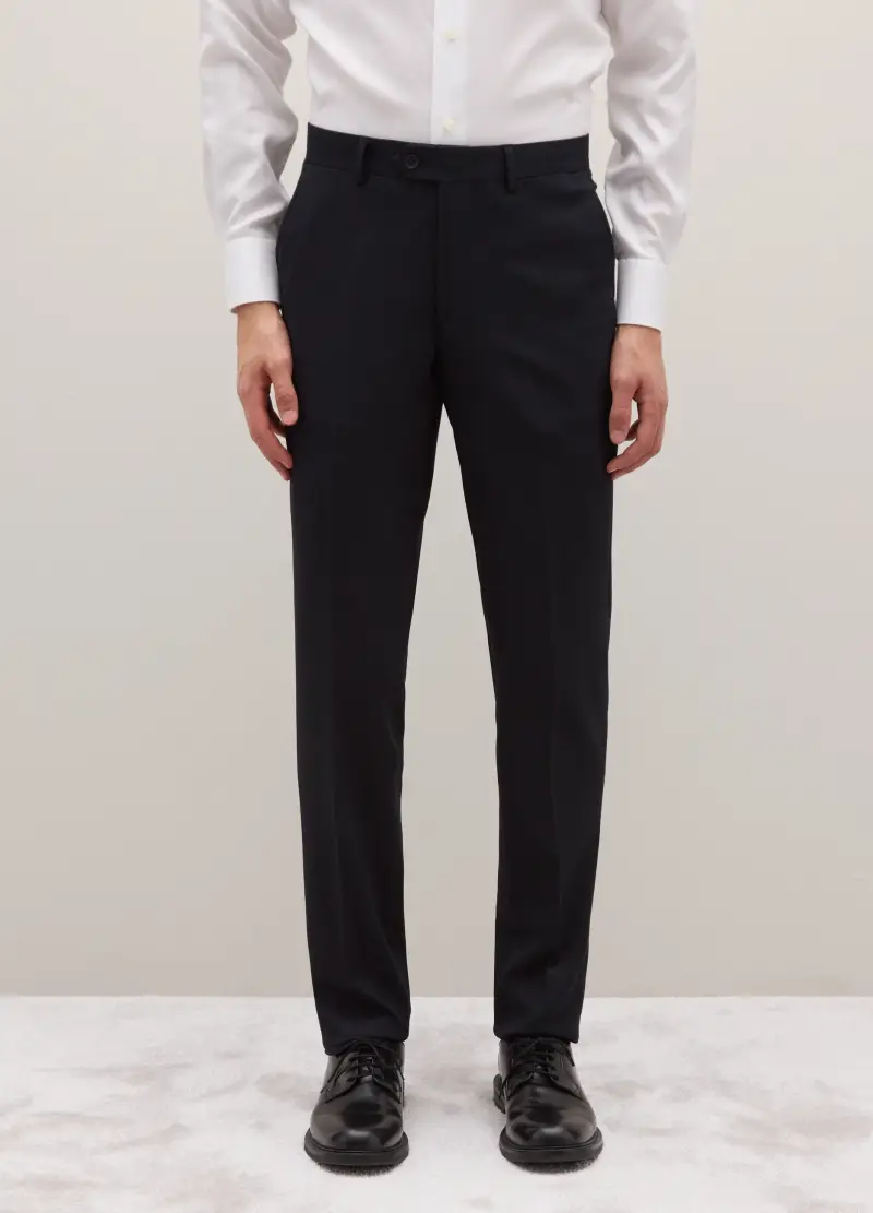 Pantaloni Blu Slim Fit, Uomo, Blu miniatura 2