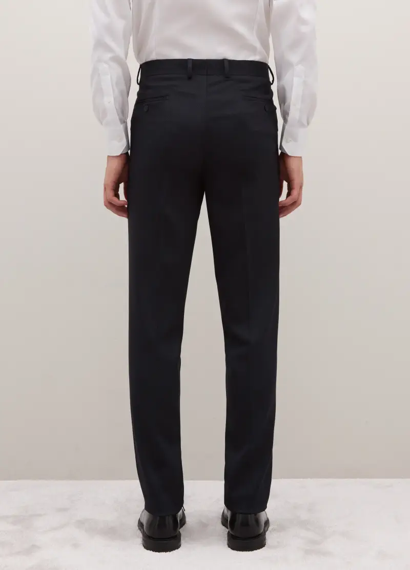 Pantaloni Blu Slim Fit, Uomo, Blu miniatura 3