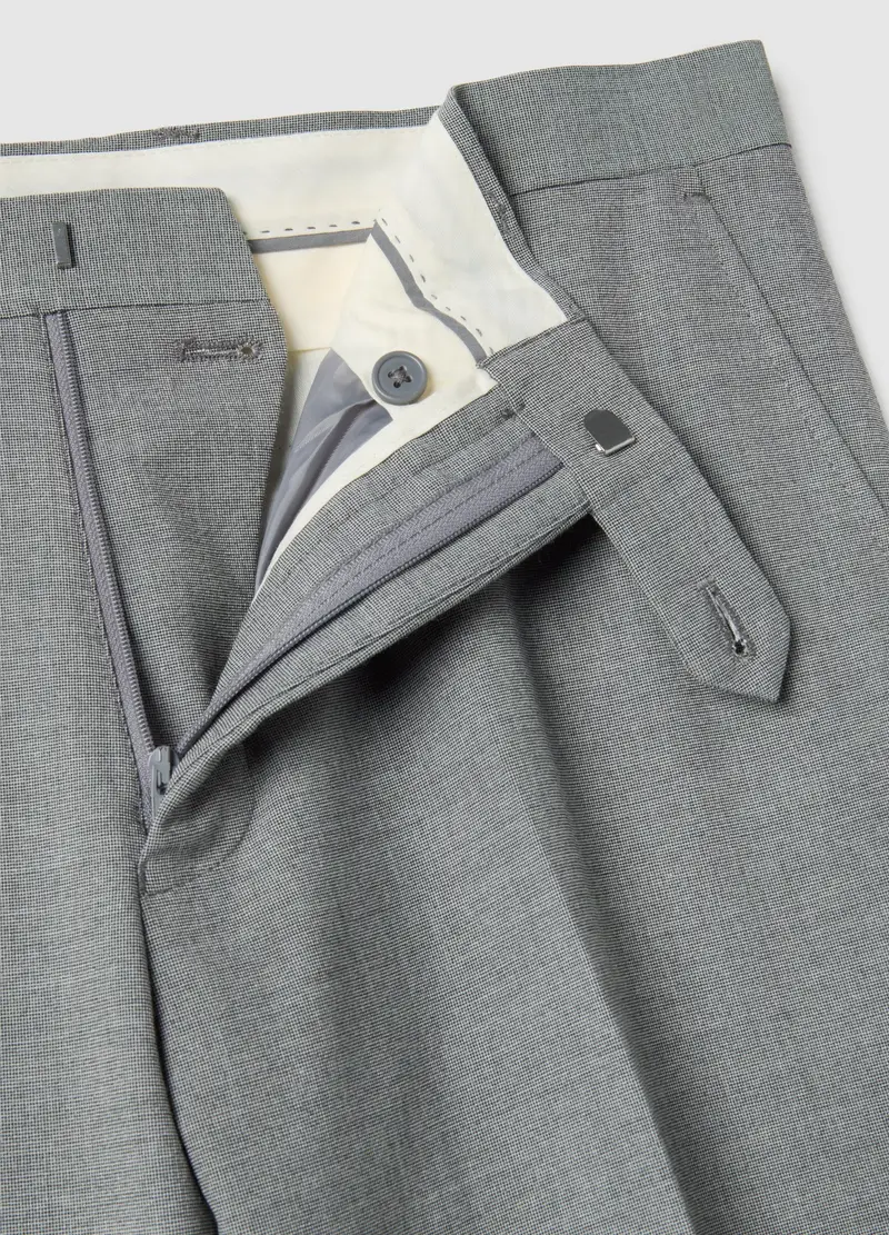 Pantaloni Grigi Slim Fit, Uomo, Grigio miniatura 2