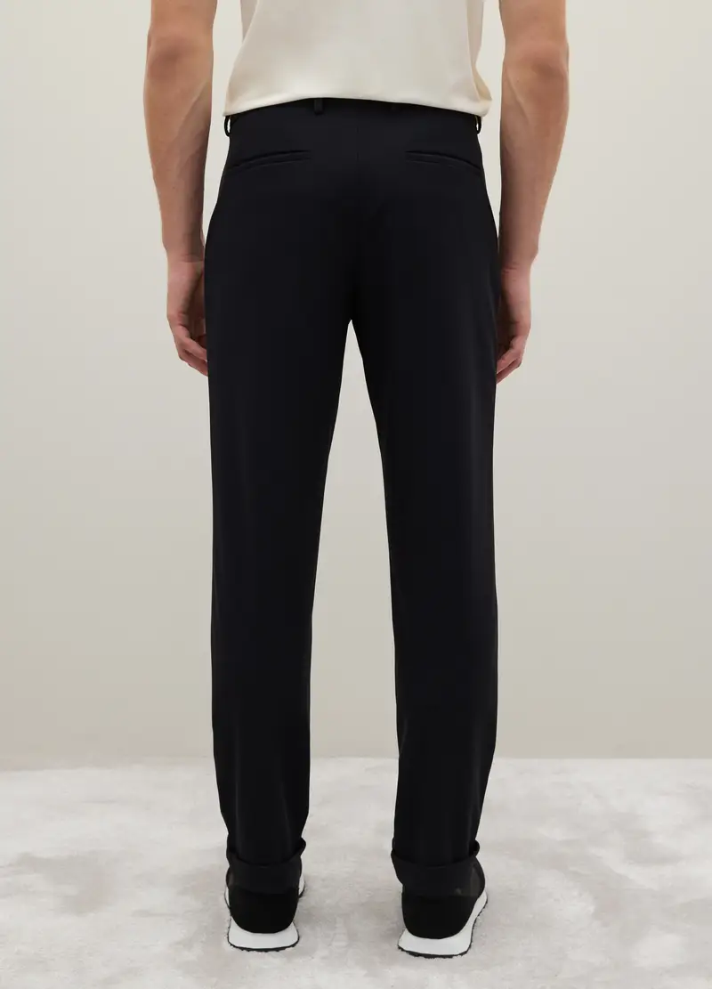 Pantaloni Neri Slim, Uomo, Nero miniatura 3
