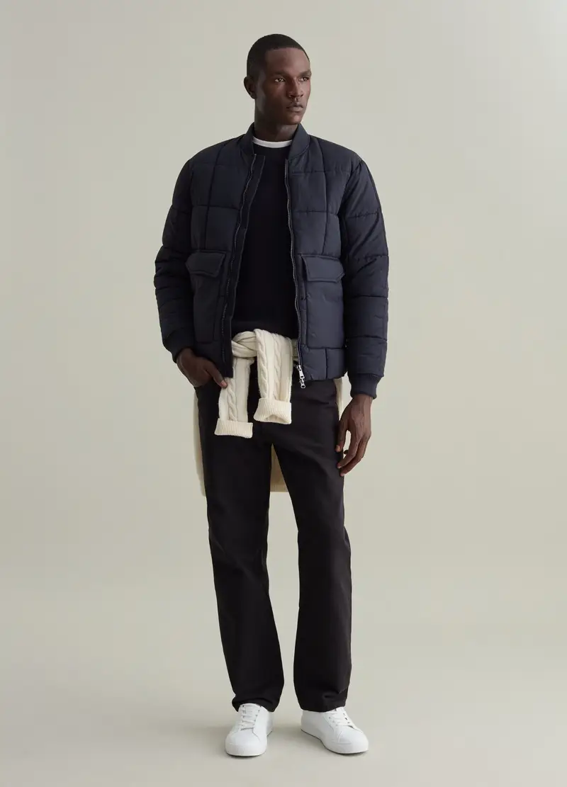 Piumino Trapuntato Con Imbottitura In Repreve®, Uomo, Blu miniatura 2