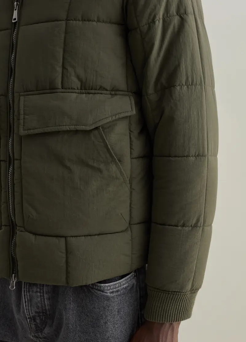 Piumino Trapuntato Con Imbottitura In Repreve®, Uomo, Verde miniatura 3