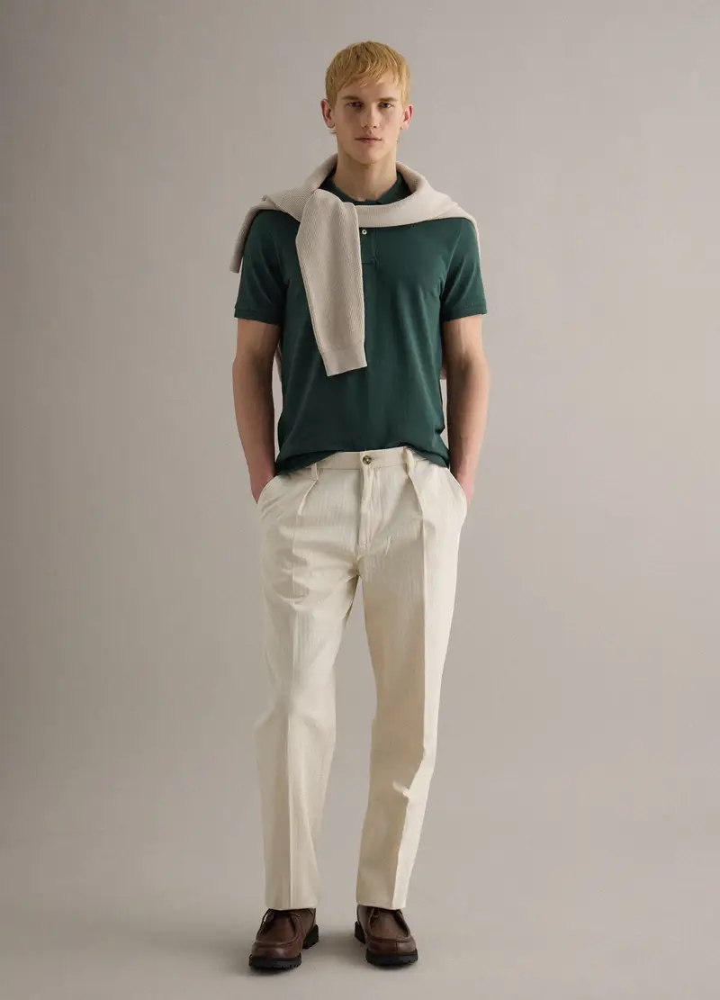 PIOMBO Polo Uomo Verde 4312445 miniatura 2