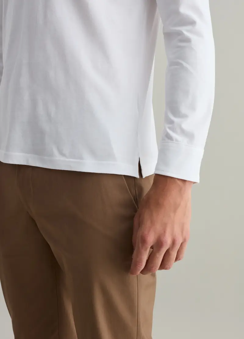 PIOMBO Polo Uomo Bianco 4122134 miniatura 3