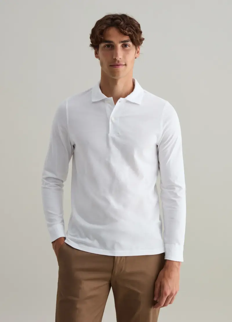 PIOMBO Polo Uomo Bianco 4122134