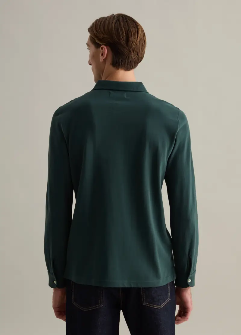 PIOMBO Polo Uomo Verde 2824214 miniatura 3