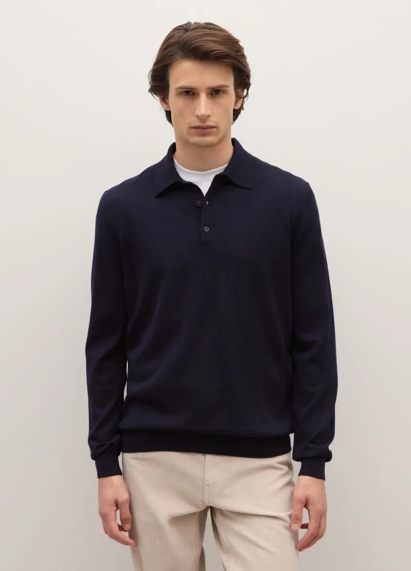 PIOMBO Polo Uomo Blu 4307161 miniatura 2