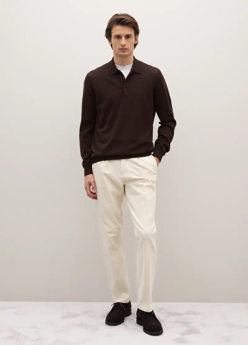 PIOMBO Polo Uomo Marrone 4122836 miniatura 3