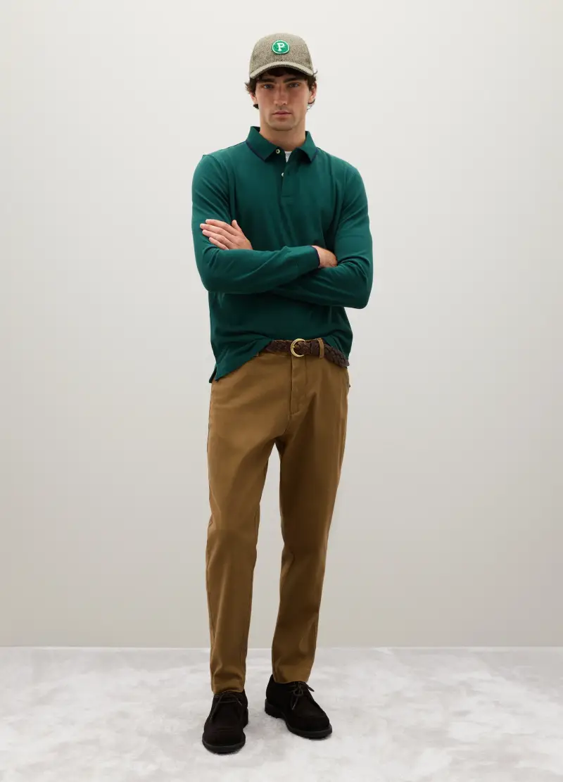 PIOMBO Polo Uomo Verde 3891430