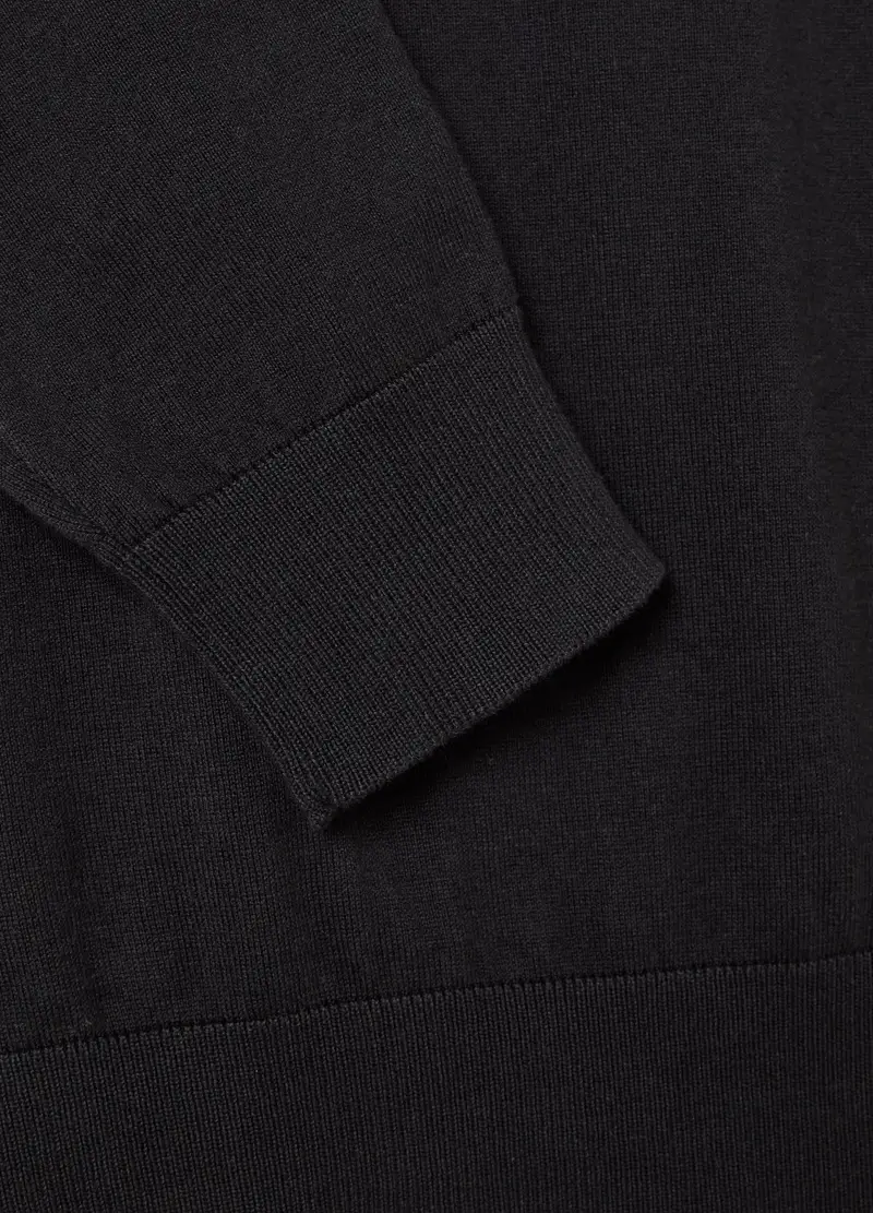 , Pullover Con Scollo Rotondo, Uomo, Nero miniatura 2