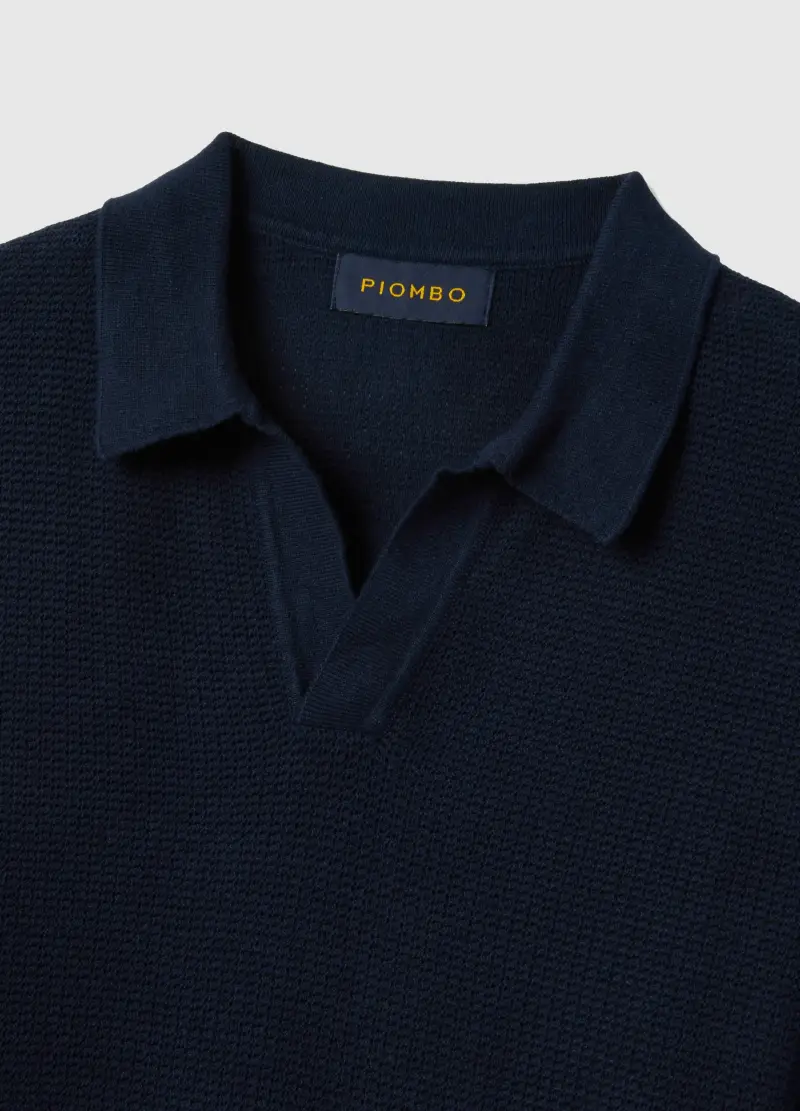 PIOMBO Polo Uomo Blu 4011507 miniatura 2